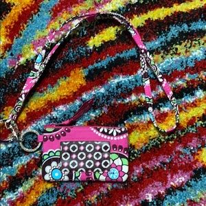 Vera Bradley Pink Cupcake Lanyard and ZIP ID